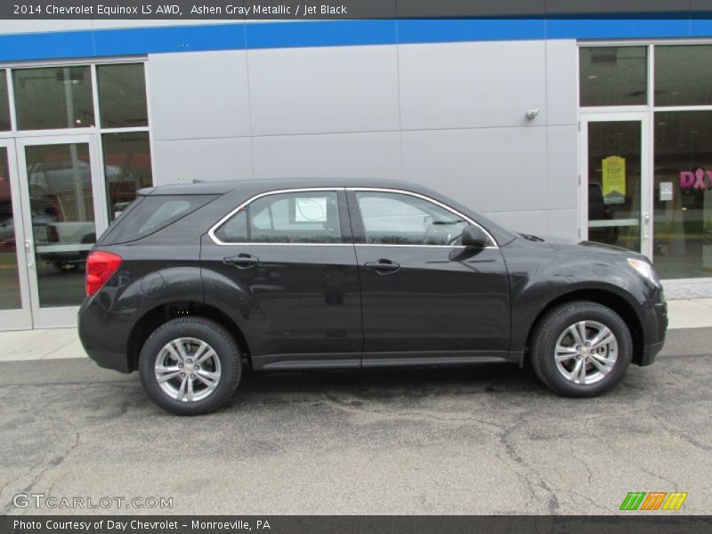 Ashen Gray Metallic / Jet Black 2014 Chevrolet Equinox LS AWD