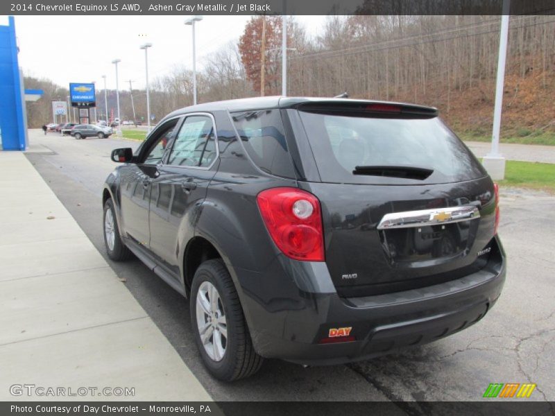 Ashen Gray Metallic / Jet Black 2014 Chevrolet Equinox LS AWD