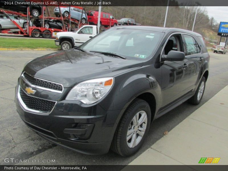 Ashen Gray Metallic / Jet Black 2014 Chevrolet Equinox LS AWD