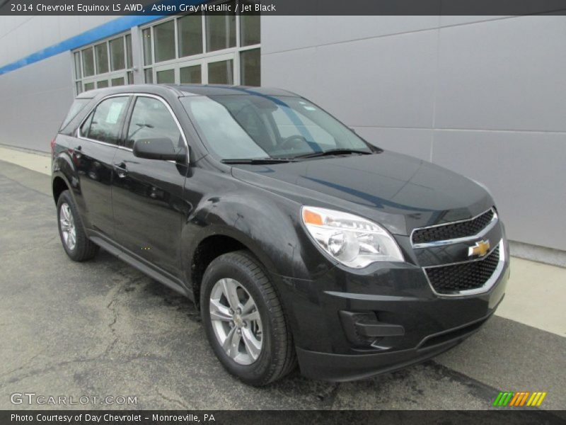 Ashen Gray Metallic / Jet Black 2014 Chevrolet Equinox LS AWD