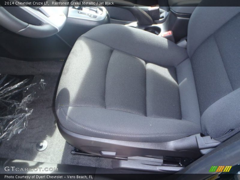 Rainforest Green Metallic / Jet Black 2014 Chevrolet Cruze LT