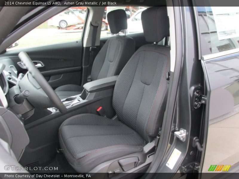 Ashen Gray Metallic / Jet Black 2014 Chevrolet Equinox LS AWD
