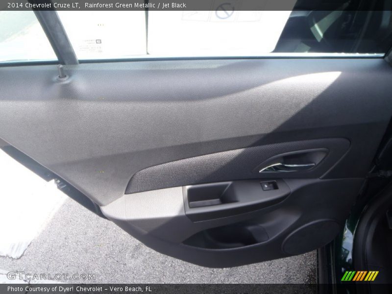 Rainforest Green Metallic / Jet Black 2014 Chevrolet Cruze LT