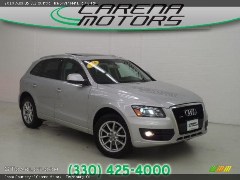 Ice Silver Metallic / Black 2010 Audi Q5 3.2 quattro