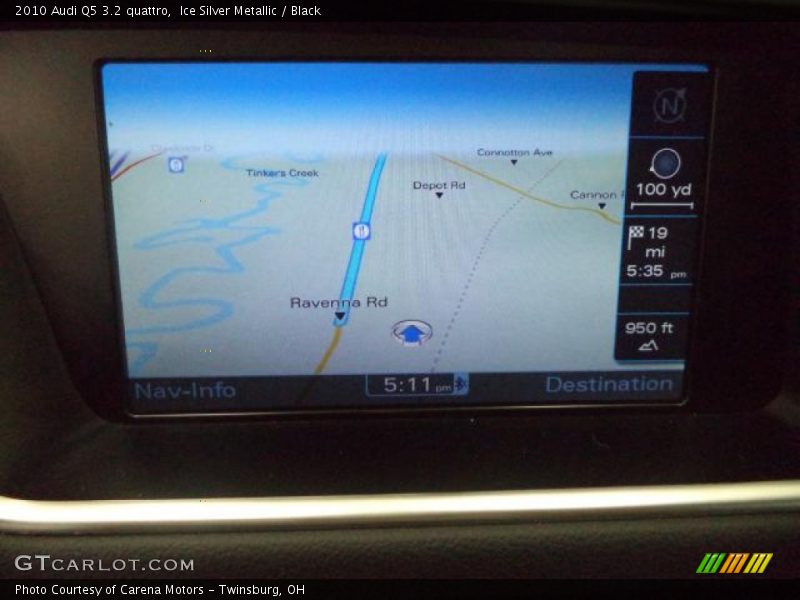 Ice Silver Metallic / Black 2010 Audi Q5 3.2 quattro