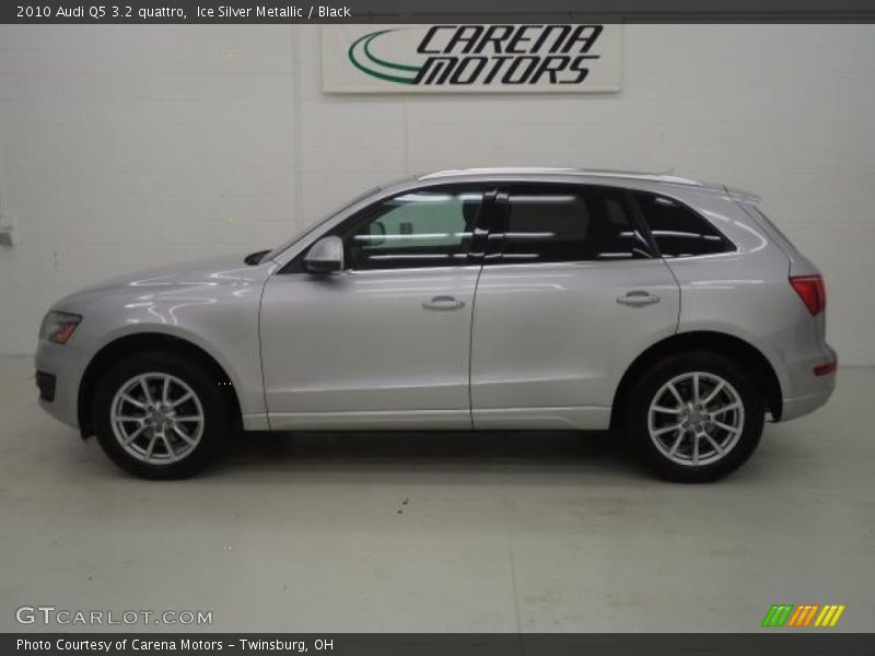 Ice Silver Metallic / Black 2010 Audi Q5 3.2 quattro