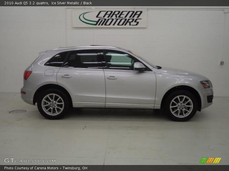 Ice Silver Metallic / Black 2010 Audi Q5 3.2 quattro
