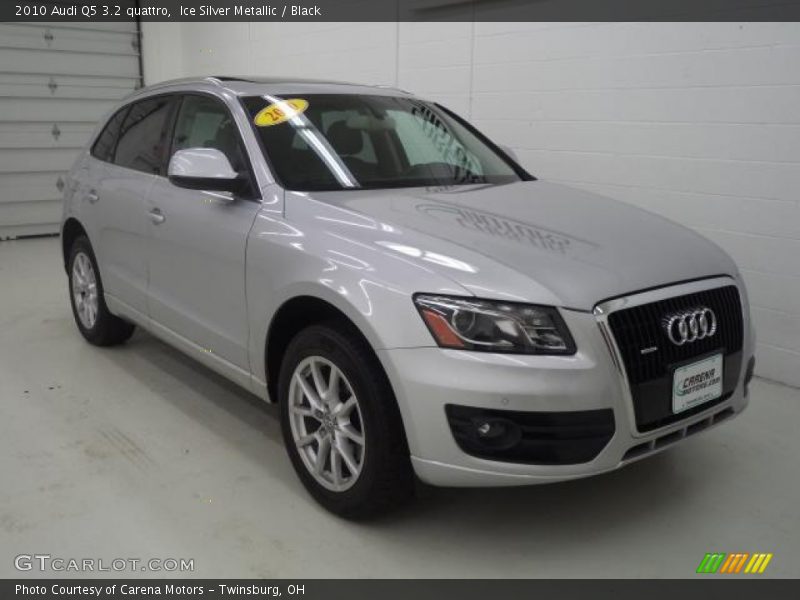 Ice Silver Metallic / Black 2010 Audi Q5 3.2 quattro