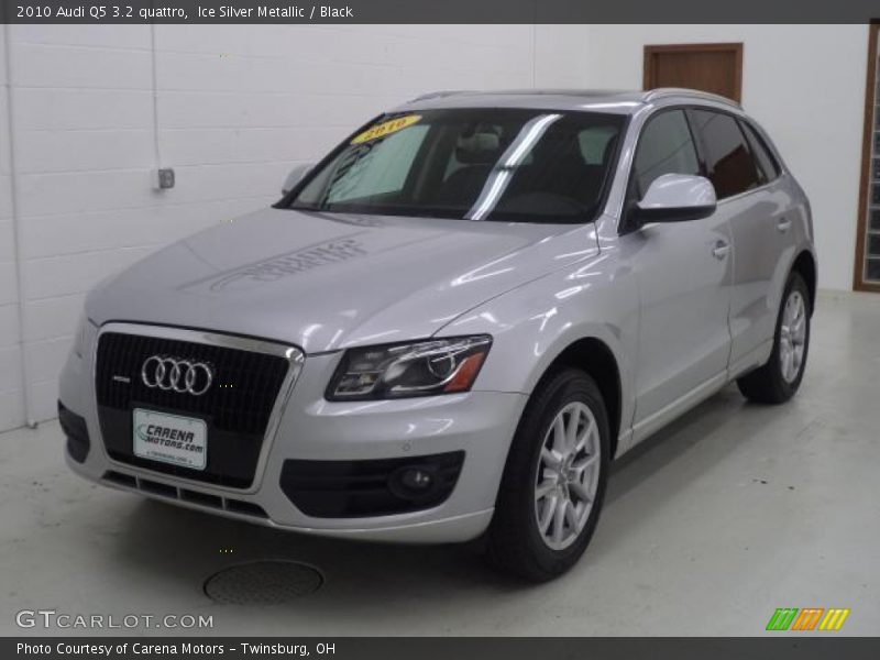 Ice Silver Metallic / Black 2010 Audi Q5 3.2 quattro