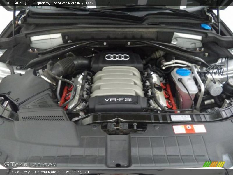 Ice Silver Metallic / Black 2010 Audi Q5 3.2 quattro