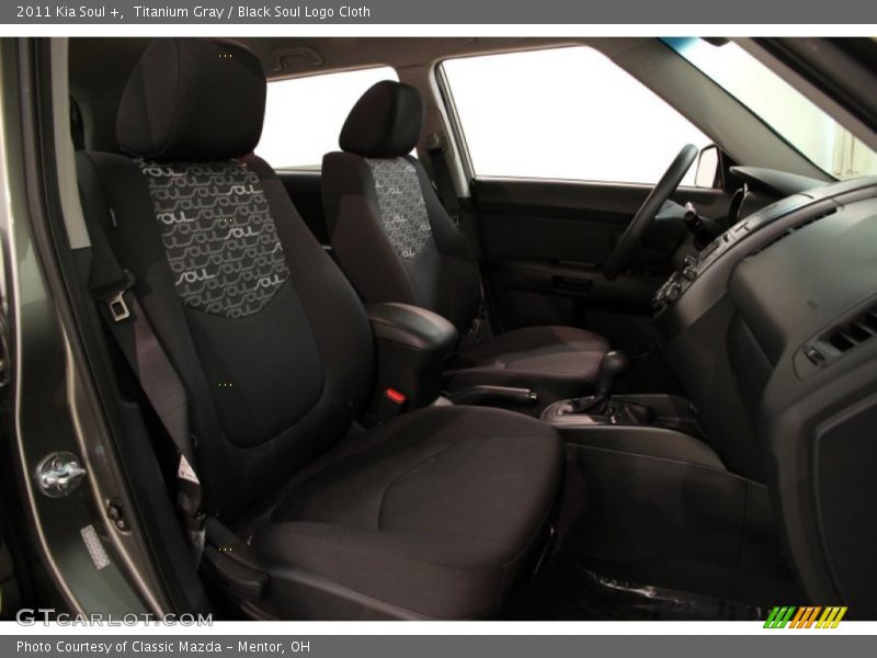 Titanium Gray / Black Soul Logo Cloth 2011 Kia Soul +