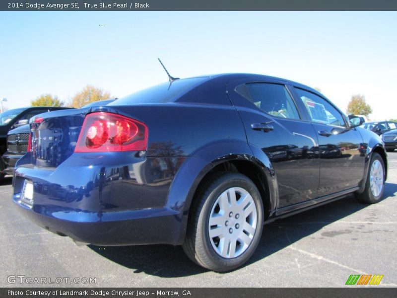 True Blue Pearl / Black 2014 Dodge Avenger SE
