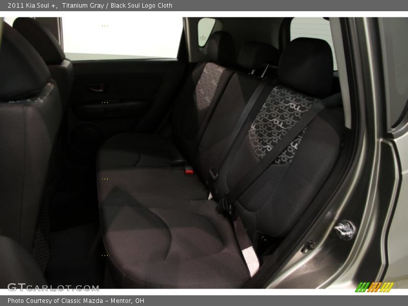 Titanium Gray / Black Soul Logo Cloth 2011 Kia Soul +