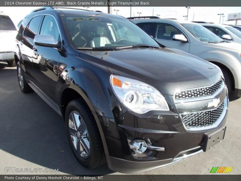 Black Granite Metallic / Light Titanium/Jet Black 2014 Chevrolet Equinox LTZ AWD