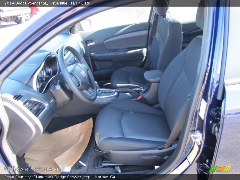 True Blue Pearl / Black 2014 Dodge Avenger SE