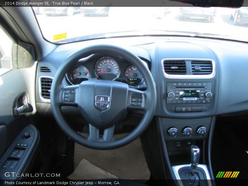 True Blue Pearl / Black 2014 Dodge Avenger SE