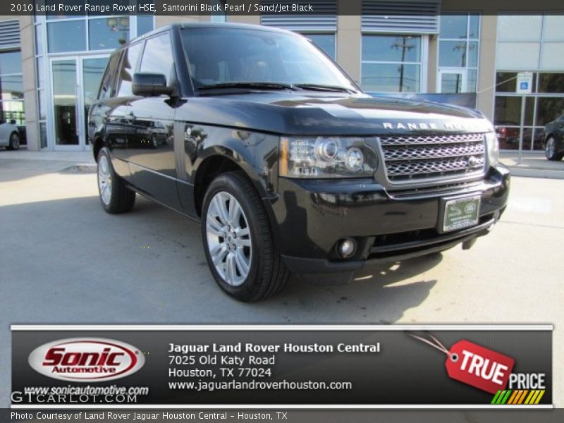 Santorini Black Pearl / Sand/Jet Black 2010 Land Rover Range Rover HSE