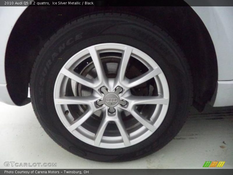 Ice Silver Metallic / Black 2010 Audi Q5 3.2 quattro