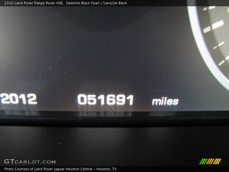 Santorini Black Pearl / Sand/Jet Black 2010 Land Rover Range Rover HSE