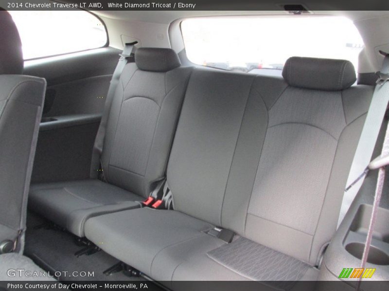 White Diamond Tricoat / Ebony 2014 Chevrolet Traverse LT AWD