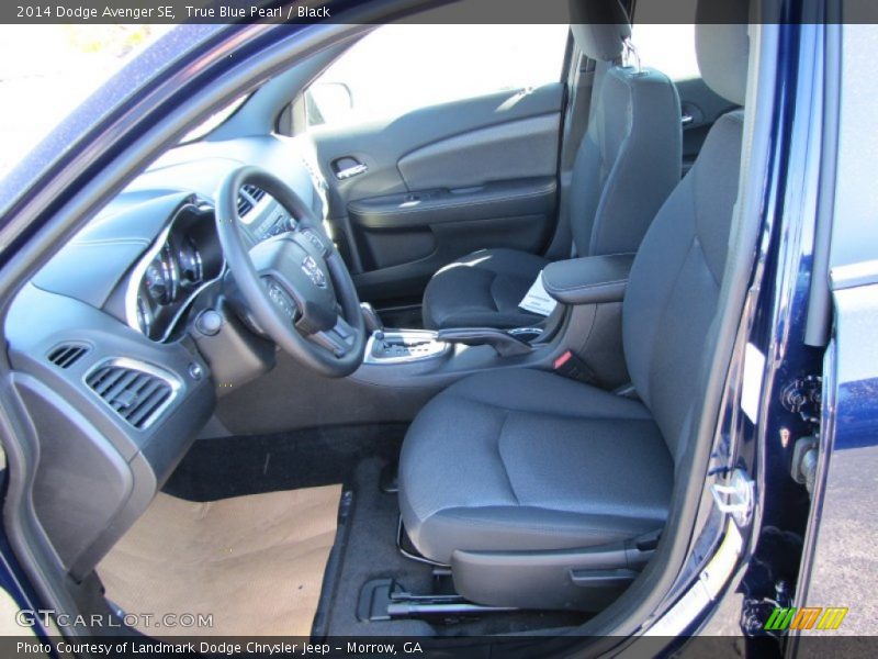 True Blue Pearl / Black 2014 Dodge Avenger SE