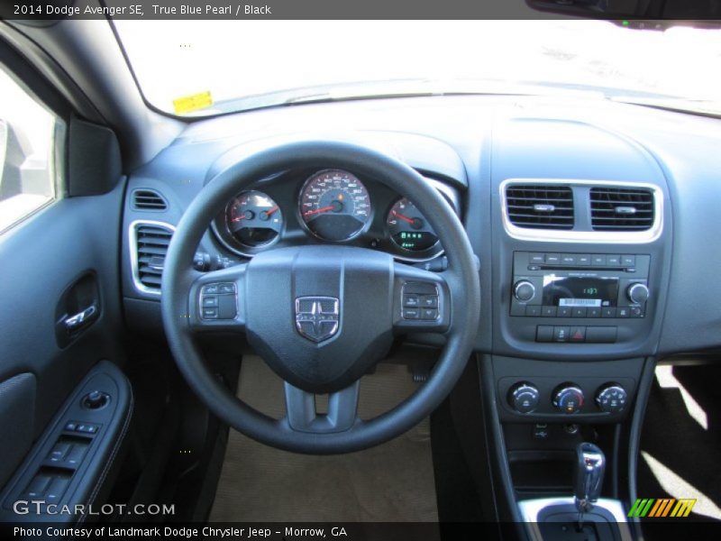 True Blue Pearl / Black 2014 Dodge Avenger SE