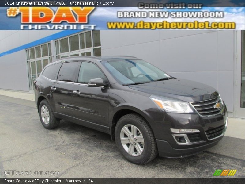 Tungsten Metallic / Ebony 2014 Chevrolet Traverse LT AWD