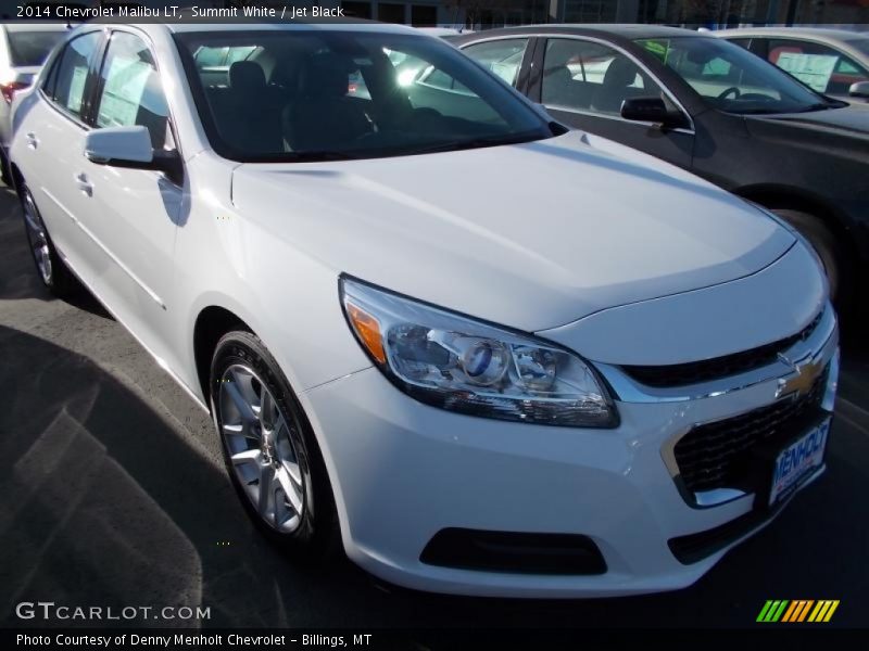Summit White / Jet Black 2014 Chevrolet Malibu LT