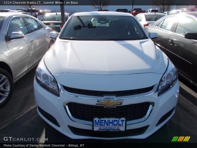 Summit White / Jet Black 2014 Chevrolet Malibu LT