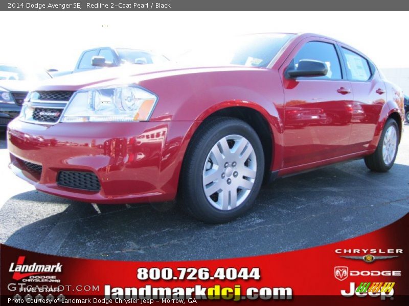 Redline 2-Coat Pearl / Black 2014 Dodge Avenger SE