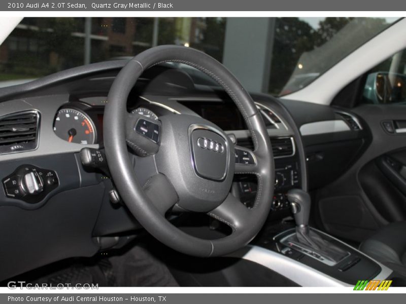 Quartz Gray Metallic / Black 2010 Audi A4 2.0T Sedan