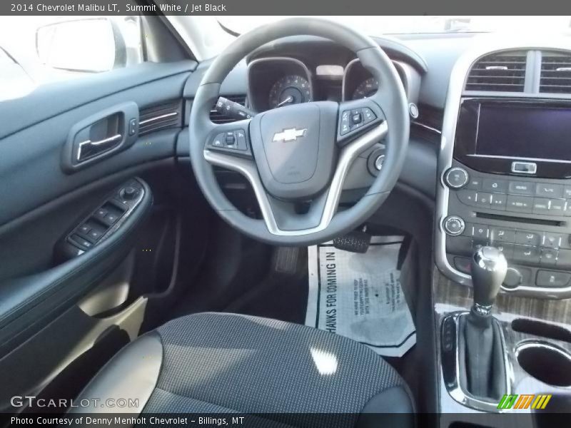 Summit White / Jet Black 2014 Chevrolet Malibu LT