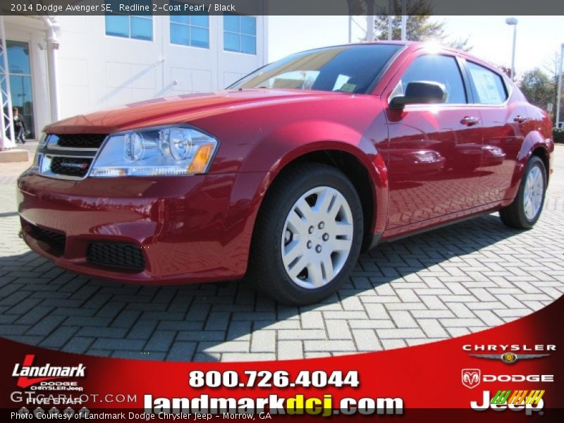 Redline 2-Coat Pearl / Black 2014 Dodge Avenger SE