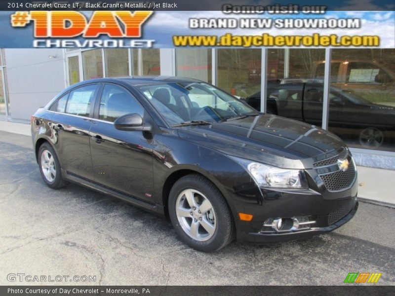 Black Granite Metallic / Jet Black 2014 Chevrolet Cruze LT