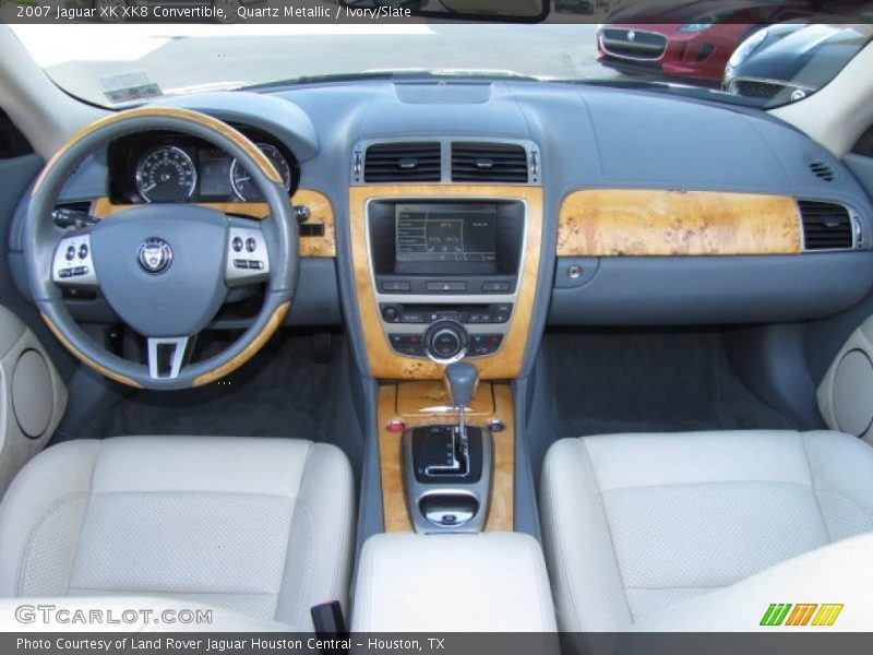 Quartz Metallic / Ivory/Slate 2007 Jaguar XK XK8 Convertible