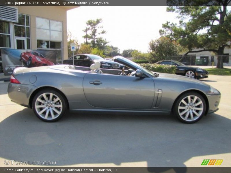 Quartz Metallic / Ivory/Slate 2007 Jaguar XK XK8 Convertible