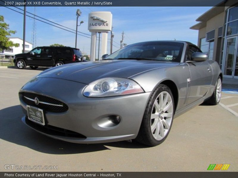 Quartz Metallic / Ivory/Slate 2007 Jaguar XK XK8 Convertible