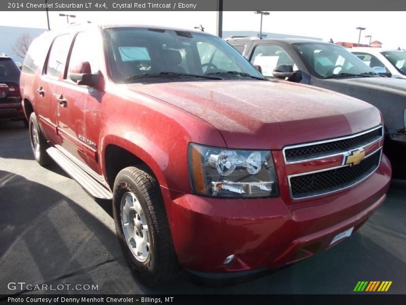 Crystal Red Tintcoat / Ebony 2014 Chevrolet Suburban LT 4x4