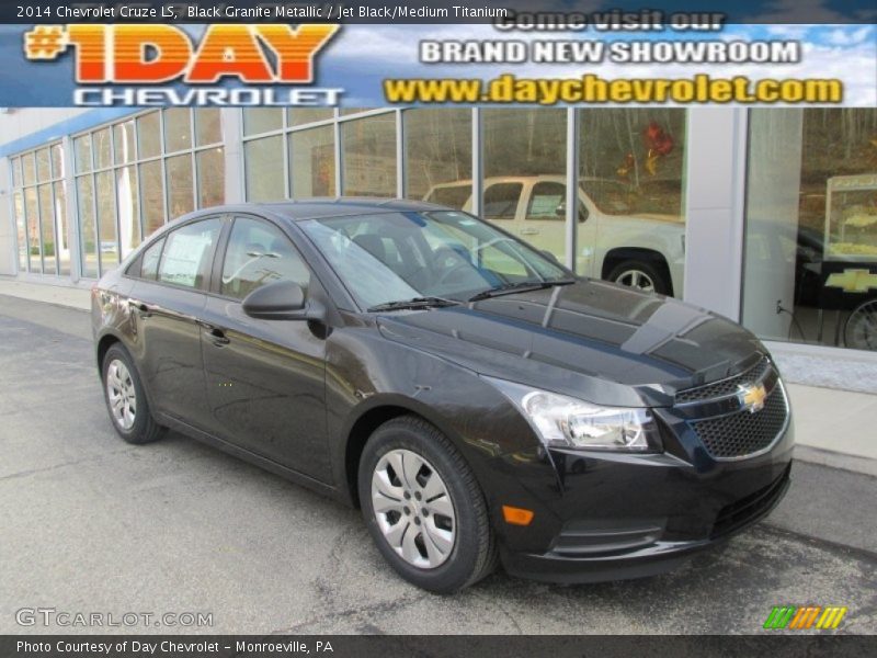 Black Granite Metallic / Jet Black/Medium Titanium 2014 Chevrolet Cruze LS
