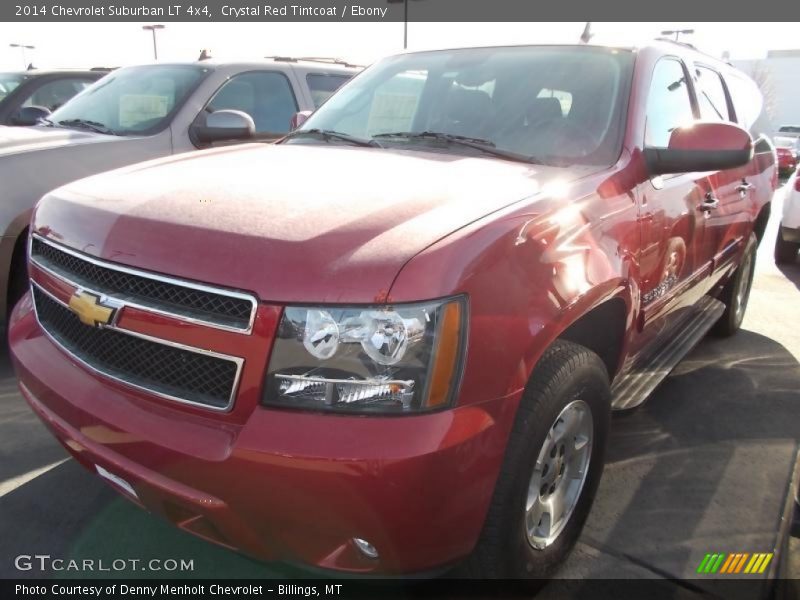 Crystal Red Tintcoat / Ebony 2014 Chevrolet Suburban LT 4x4