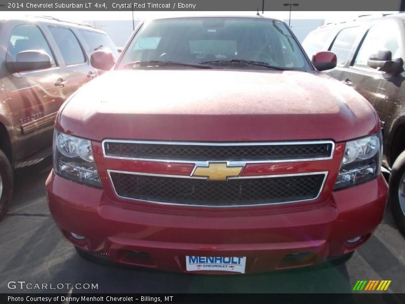 Crystal Red Tintcoat / Ebony 2014 Chevrolet Suburban LT 4x4