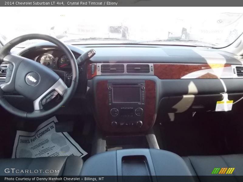 Crystal Red Tintcoat / Ebony 2014 Chevrolet Suburban LT 4x4