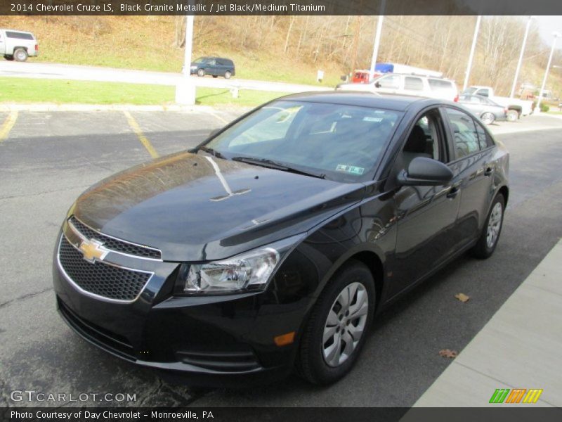 Black Granite Metallic / Jet Black/Medium Titanium 2014 Chevrolet Cruze LS