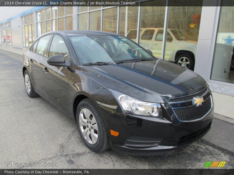Black Granite Metallic / Jet Black/Medium Titanium 2014 Chevrolet Cruze LS