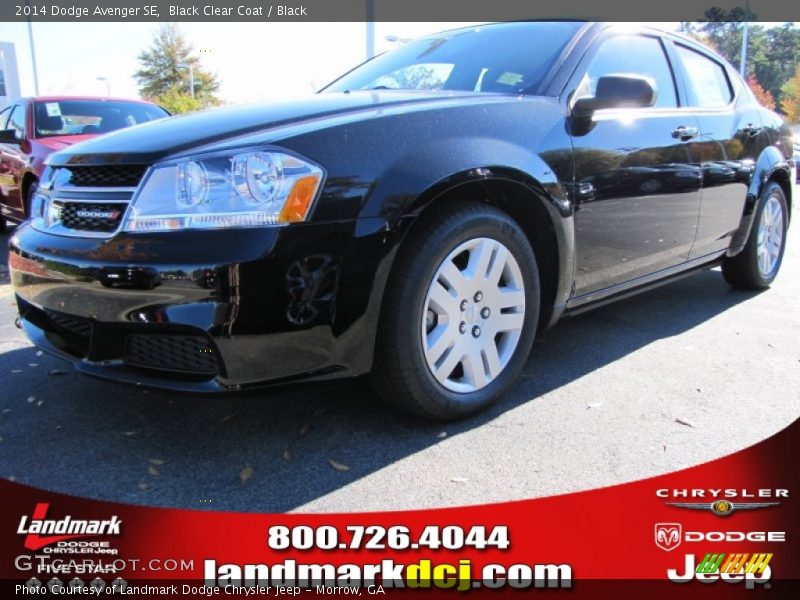 Black Clear Coat / Black 2014 Dodge Avenger SE