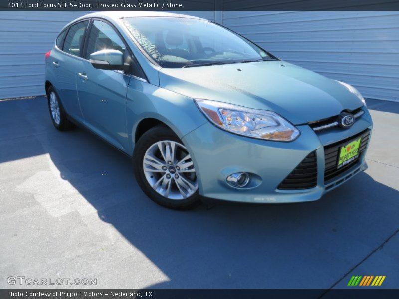 Frosted Glass Metallic / Stone 2012 Ford Focus SEL 5-Door