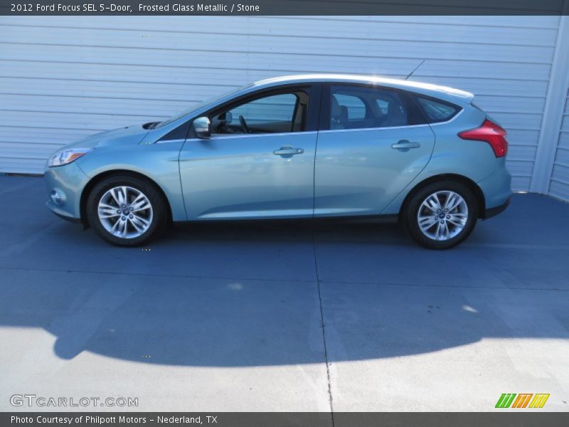 Frosted Glass Metallic / Stone 2012 Ford Focus SEL 5-Door