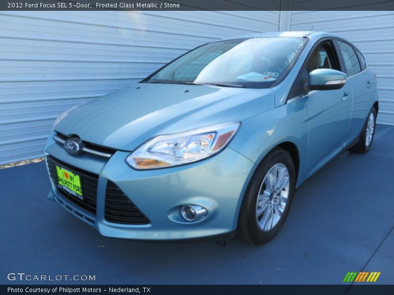 Frosted Glass Metallic / Stone 2012 Ford Focus SEL 5-Door