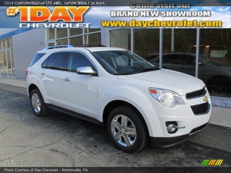 Summit White / Jet Black 2014 Chevrolet Equinox LTZ AWD