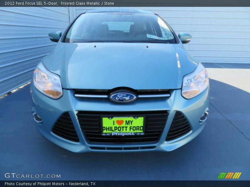 Frosted Glass Metallic / Stone 2012 Ford Focus SEL 5-Door
